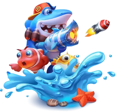 ESCALA underwater neon fishing battlefield with animated fish movement